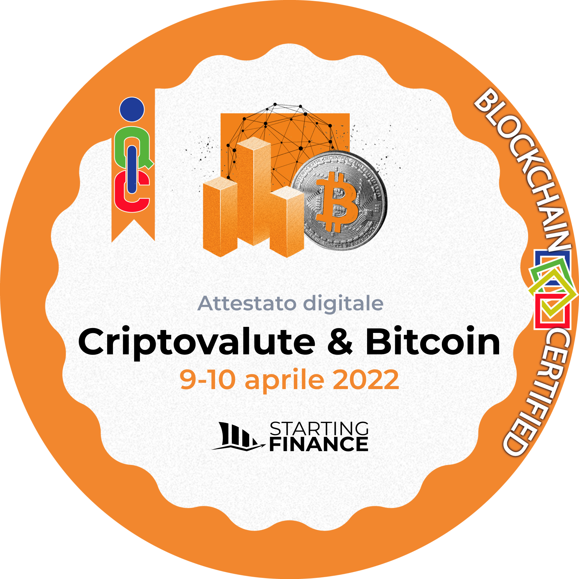 Masterclass Criptovalute & Bitcoin | Starter | Streaming | 9-10 aprile 2022